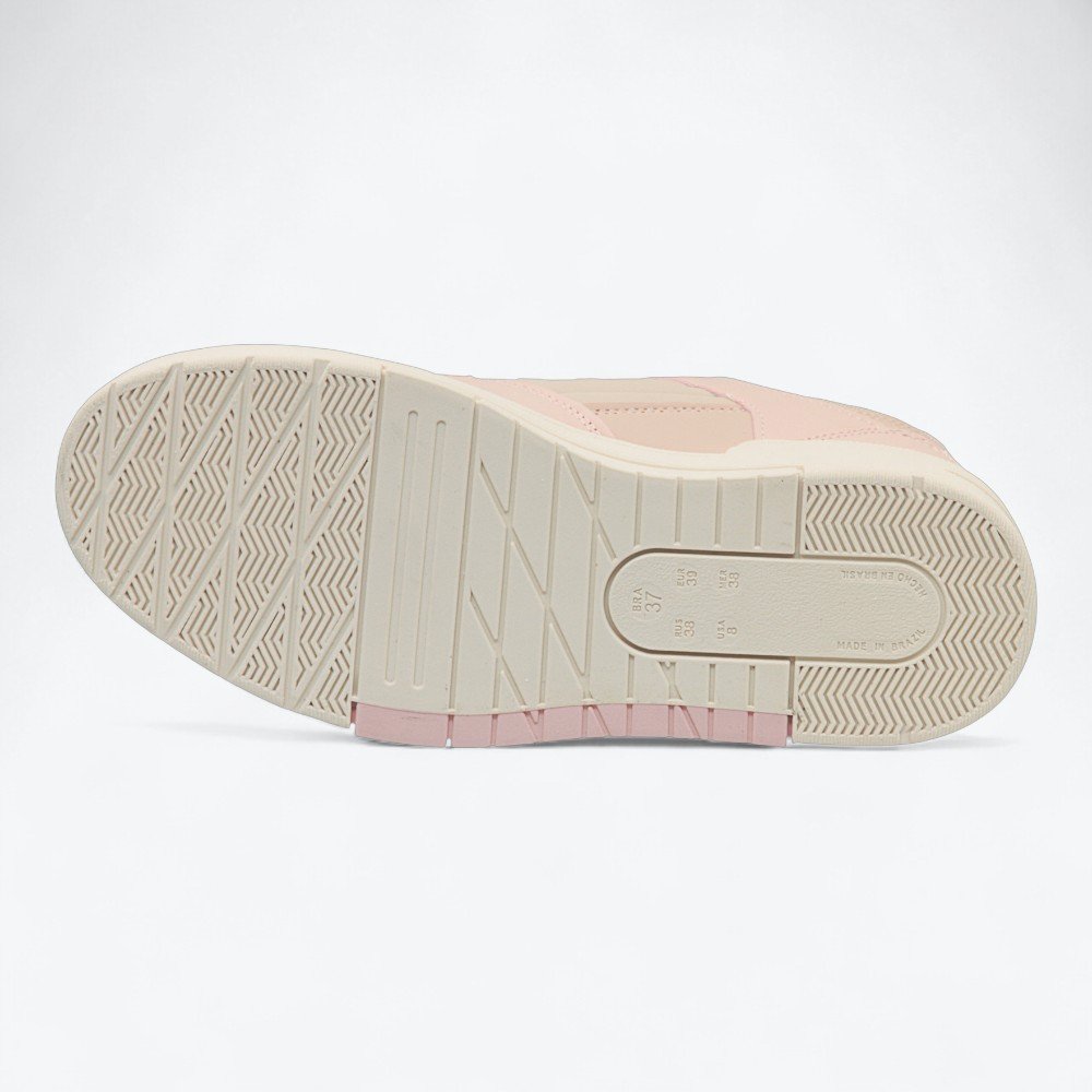 Tênis Ramarim Casual Feminino 2589236-01 Bege/Rosa 7