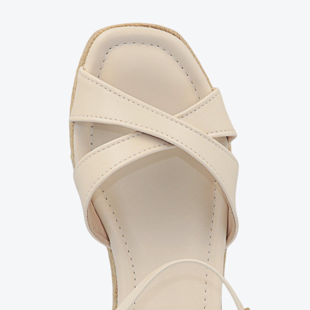 Sandália Ramarim Anabela Feminina 2536202-01 Off White 4