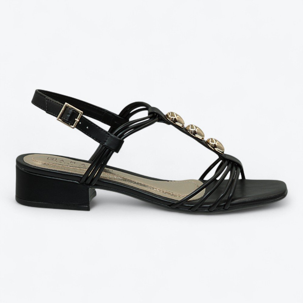 Sandália Ramarim Salto Bloco Feminina 2548203-01