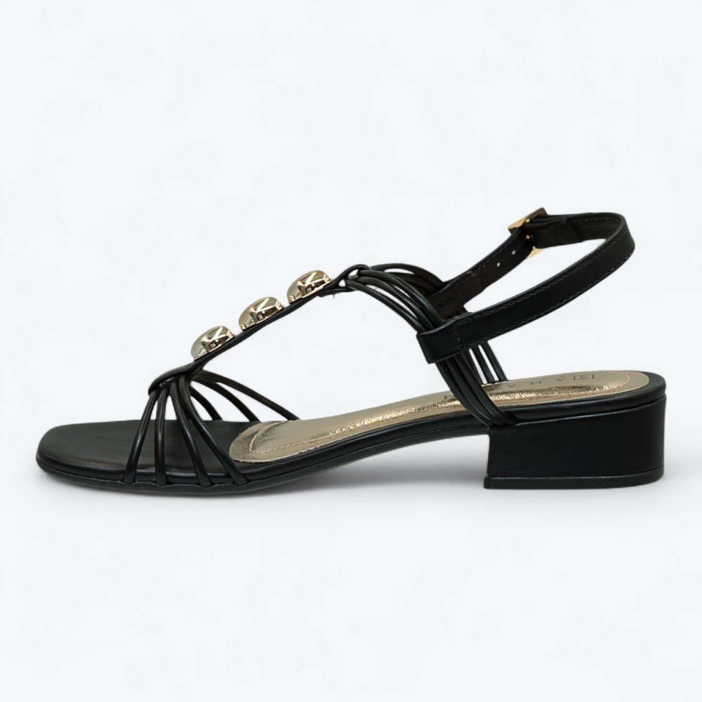 Sandália Ramarim Salto Bloco Feminina 2548203-01 Preto 4