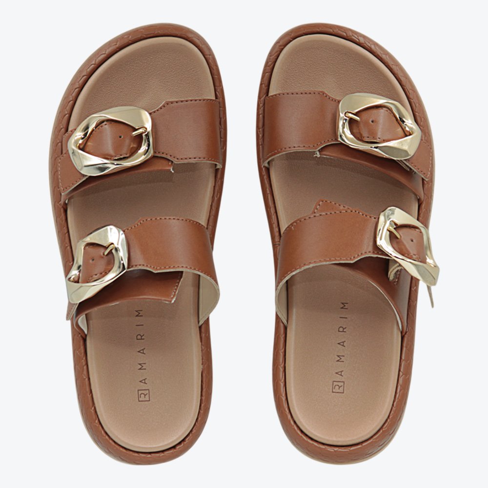 Sandália Ramarim Papete Feminina 2555204-01 Marrom 4