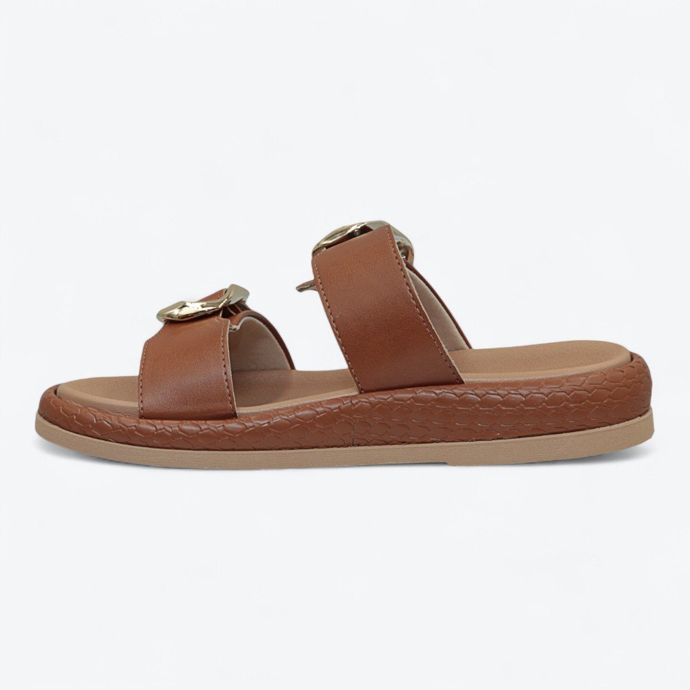 Sandália Ramarim Papete Feminina 2555204-01 Marrom 5