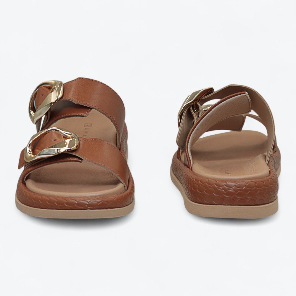 Sandália Ramarim Papete Feminina 2555204-01 Marrom 6