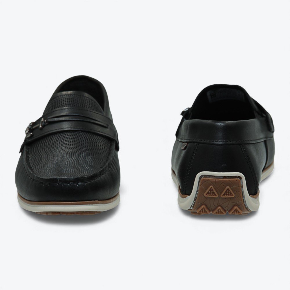 Mocassim Pegada Driver em Couro Masculino 14200702 Preto 5