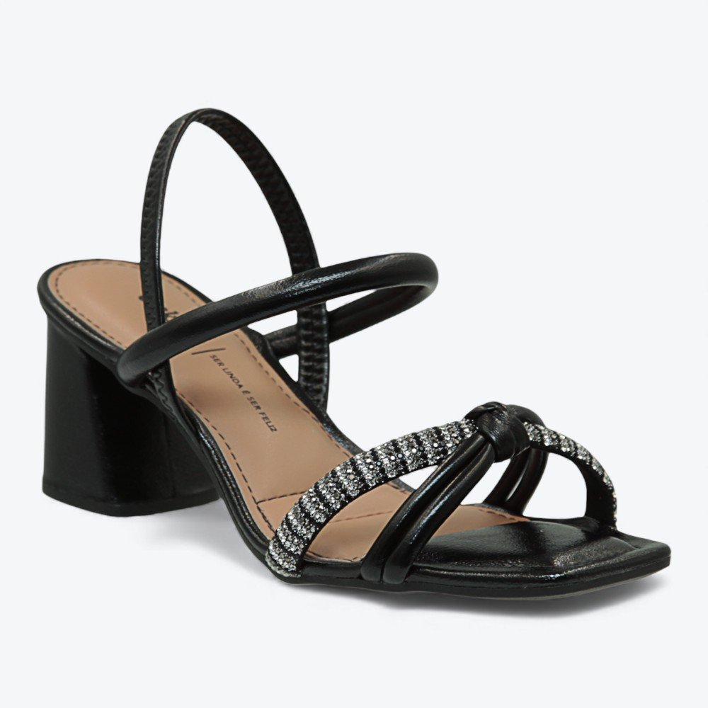 Sandália Dakota Salto Bloco Feminina Y9765-01 Preto 2