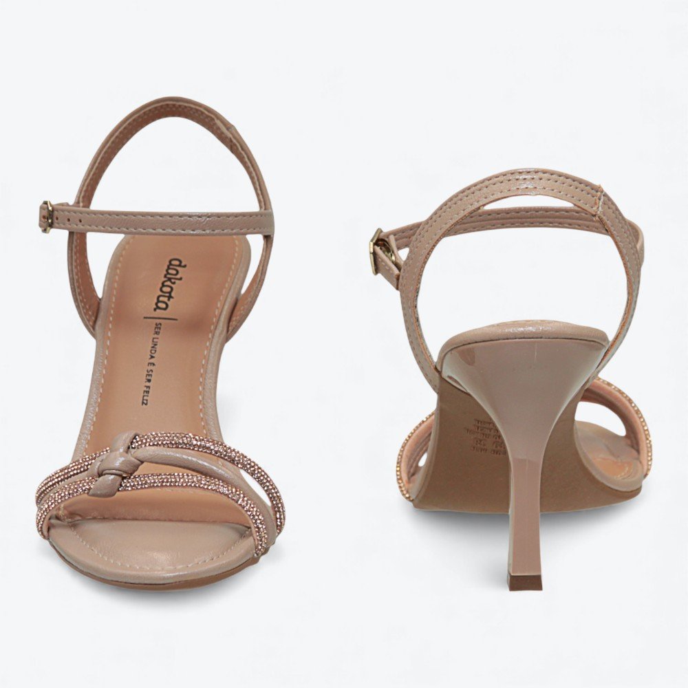 Sandália Dakota Salto Fino Feminina Y9775-01 Nude 6