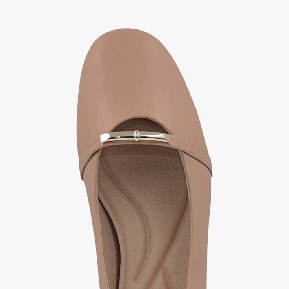 Sapatilha Comfortflex Bico Redondo Feminina 2579301-01 Nude 3