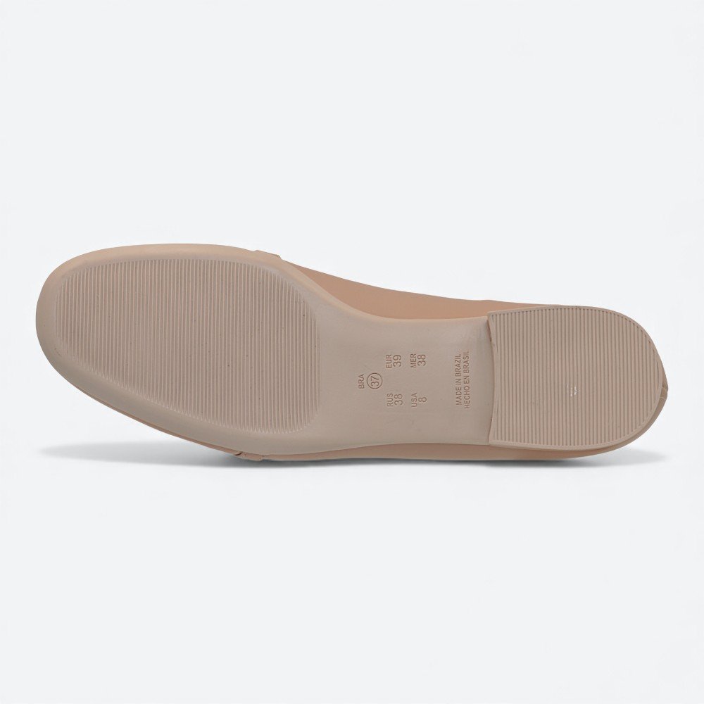 Sapatilha Comfortflex Bico Redondo Feminina 2579301-01 Nude 6