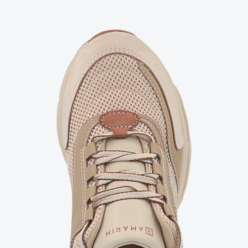 Tênis Ramarim Casual Feminino 2578202-01 Bege 3