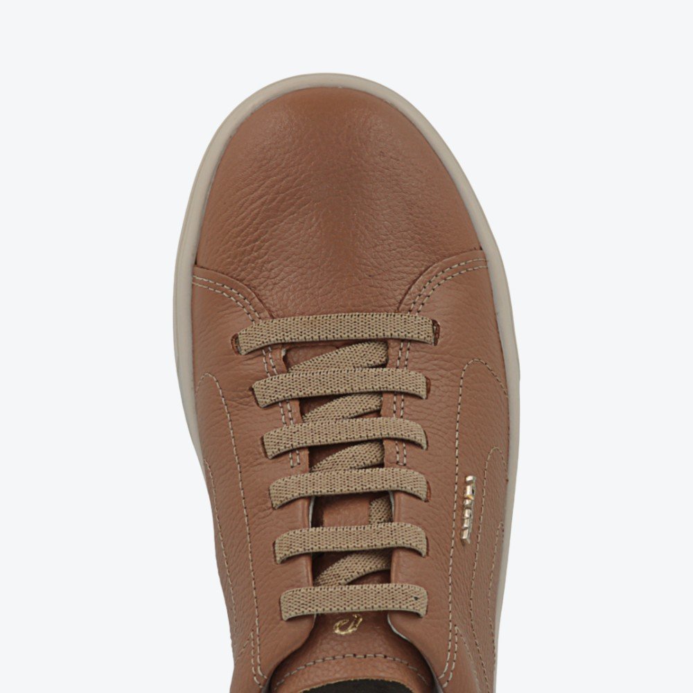 Tênis Pegada Casual em Couro Feminino 21115206 Marrom 3