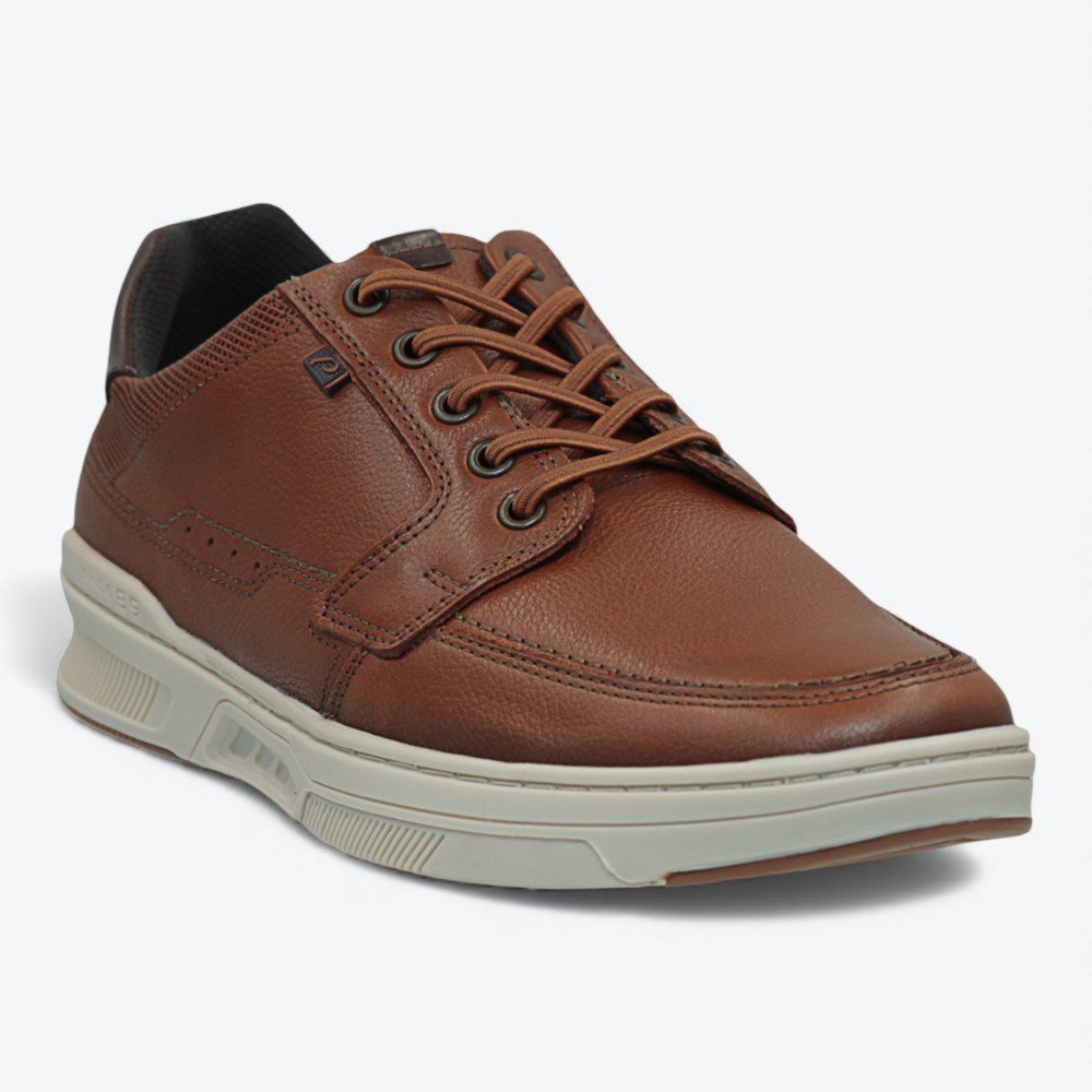 Sapatênis Pegada em Couro Masculino 11060606 Marrom 2