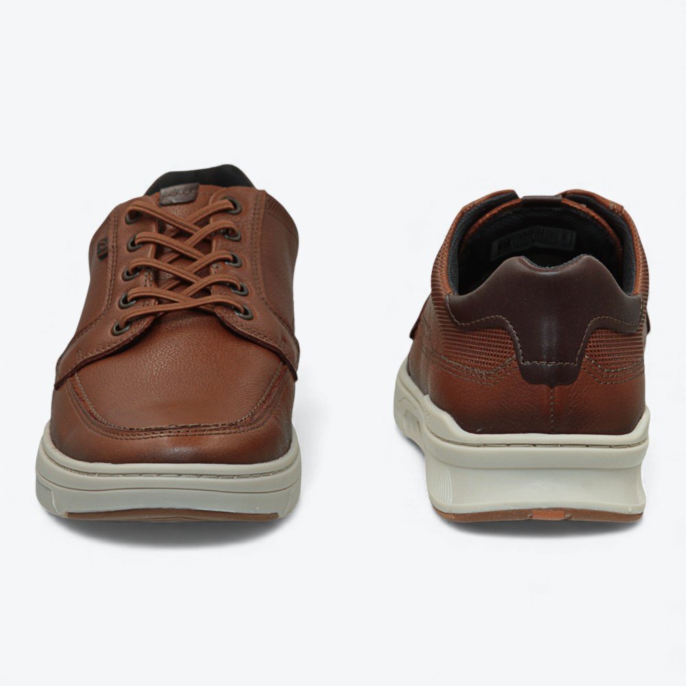 Sapatênis Pegada em Couro Masculino 11060606 Marrom 5