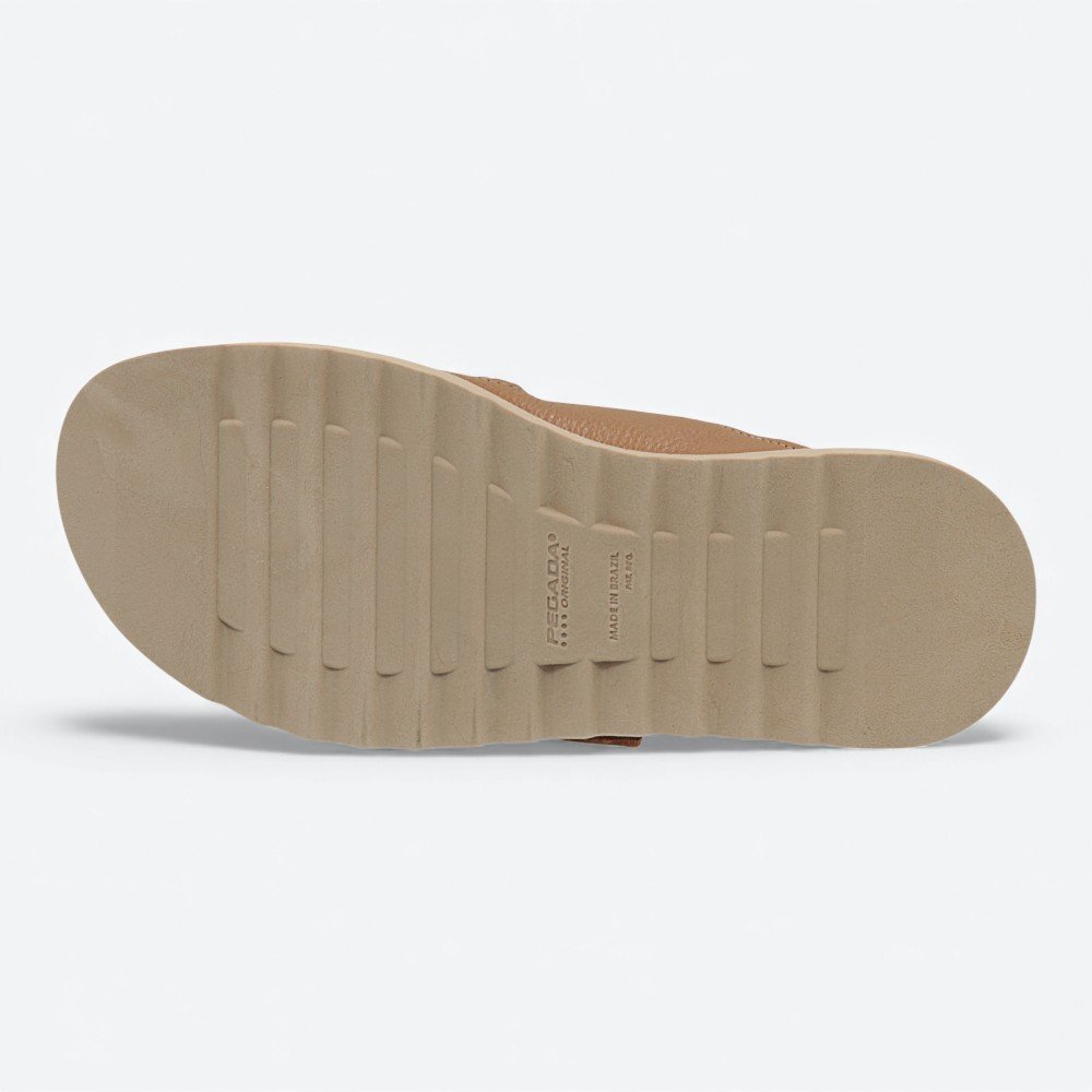 Sandália Pegada Flatform em Couro Feminina 23440503 Marrom 6