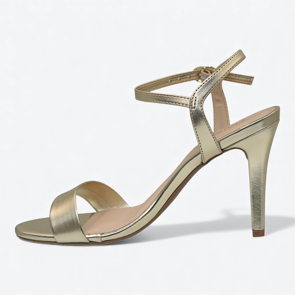 Sandália Mariotta Salto Alto Fino Feminina 1353134-04 Dourado 4
