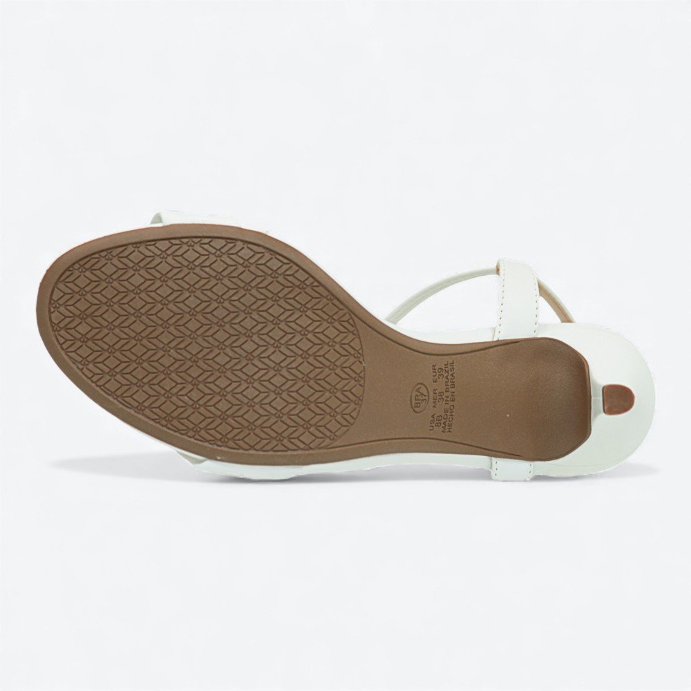 Sandália Mariotta Salto Alto Fino Feminina 1353134-03 Branco 6