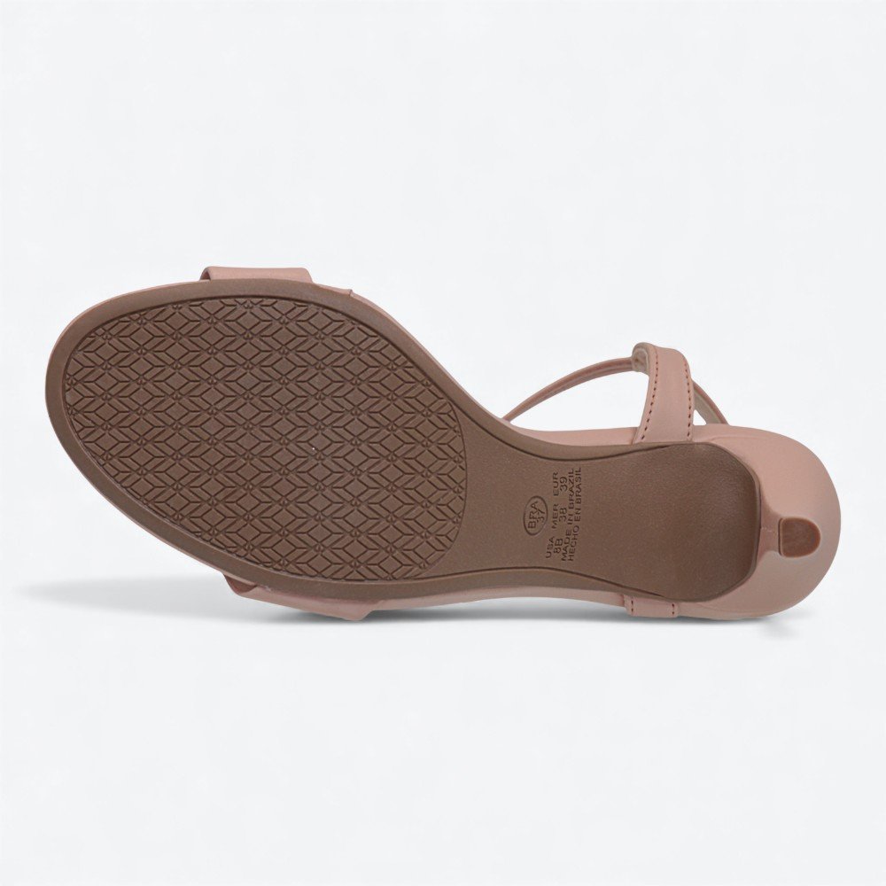 Sandália Mariotta Salto Alto Fino Feminina 1353134-02 Nude 6