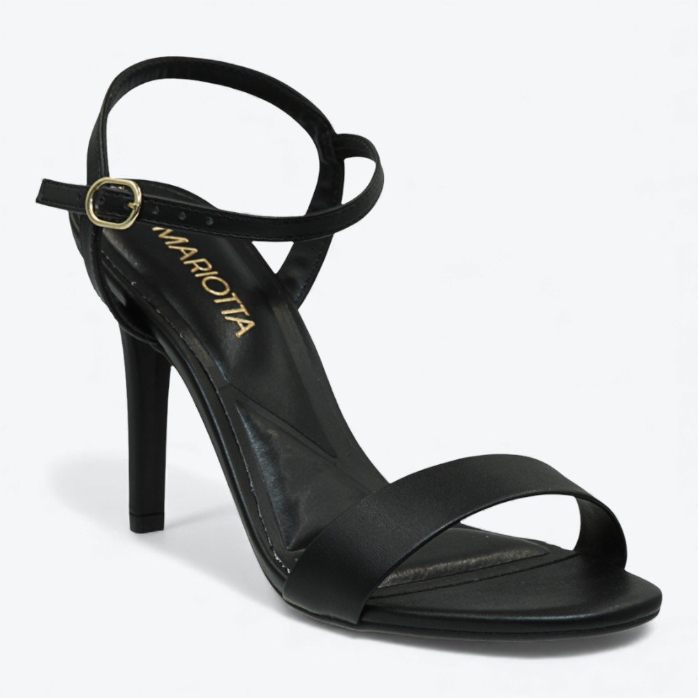 Sandália Mariotta Salto Alto Fino Feminina 1353134-01 Preto 2