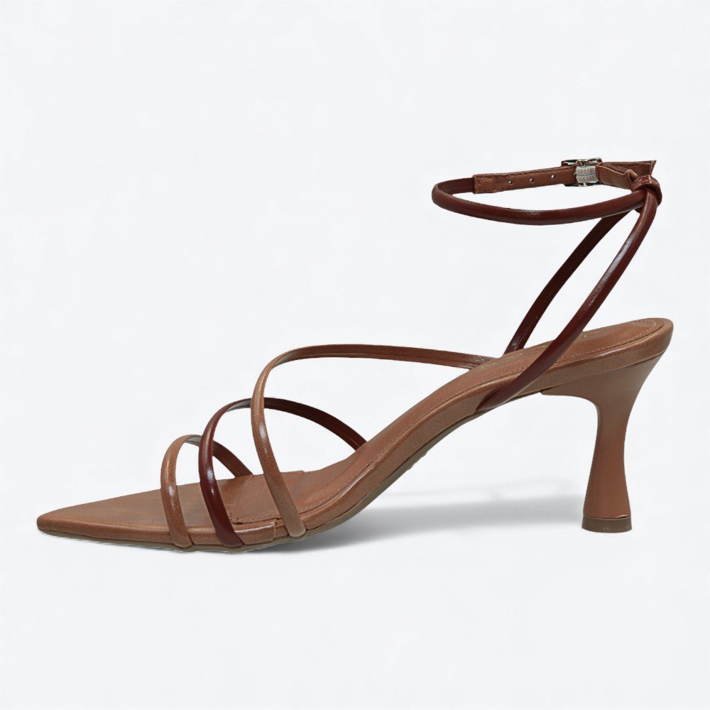 Sandália Adora Salto Taça Feminina 1577570-01 Marrom 5