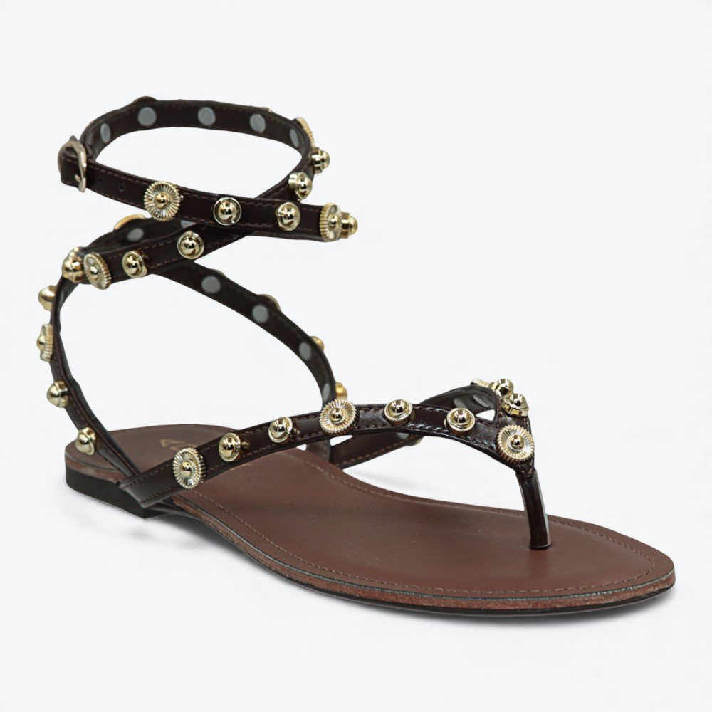 Sandália Adora Rasteira Feminina 1937760-01 Marrom 3