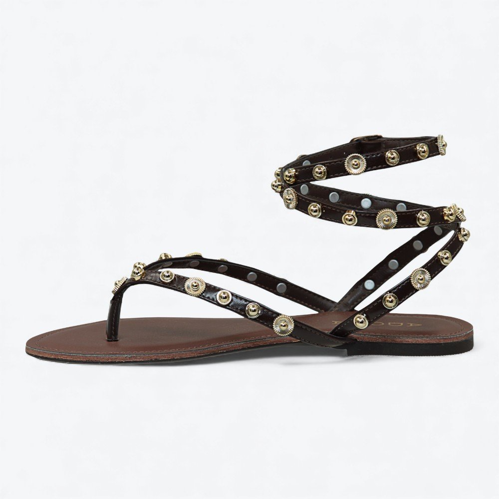 Sandália Adora Rasteira Feminina 1937760-01 Marrom 5