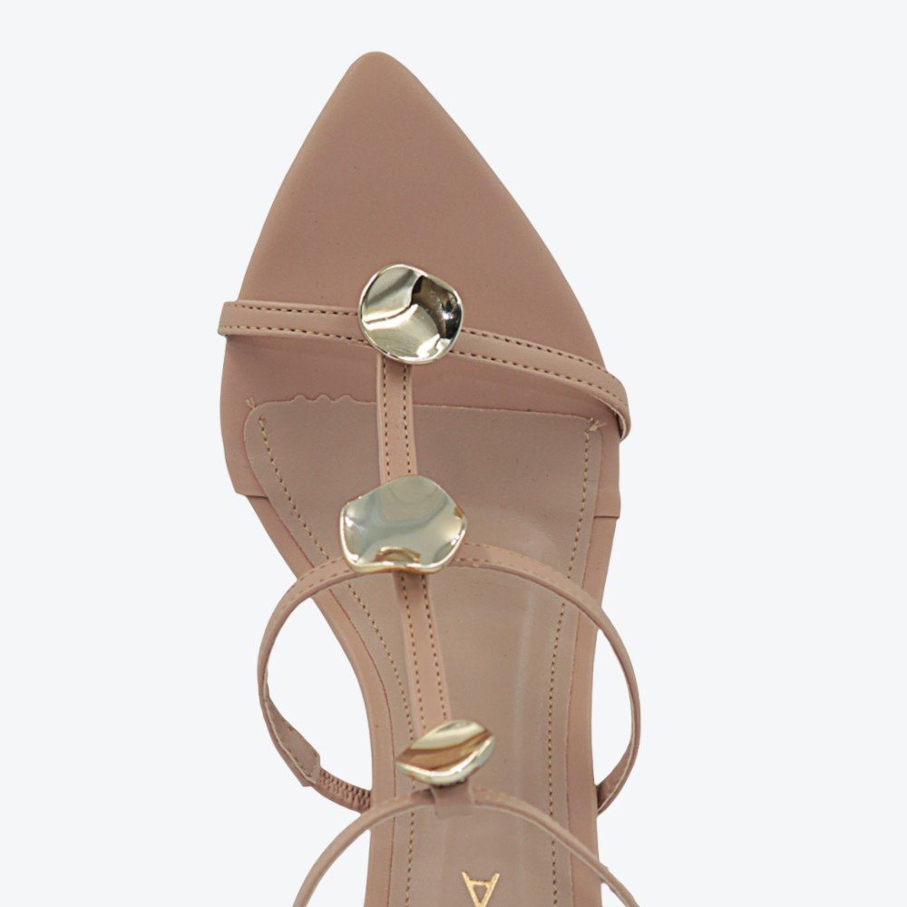 Sandália Adora Salto Fino Feminina 1577572-01 Nude 4