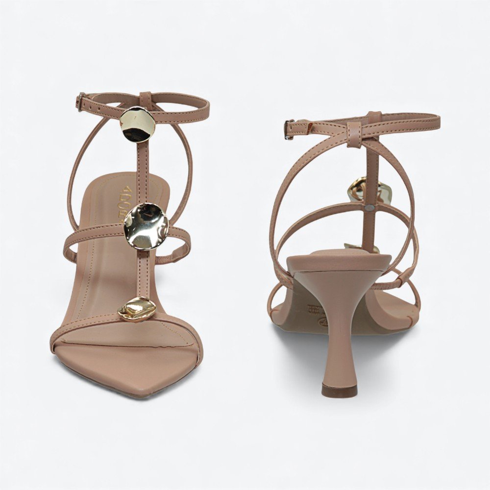 Sandália Adora Salto Fino Feminina 1577572-01 Nude 6