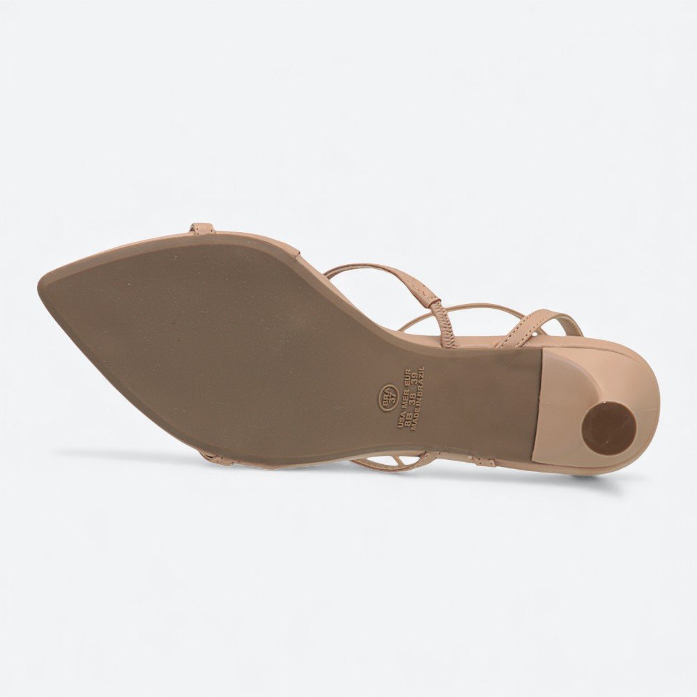 Sandália Adora Salto Fino Feminina 1577572-01 Nude 7