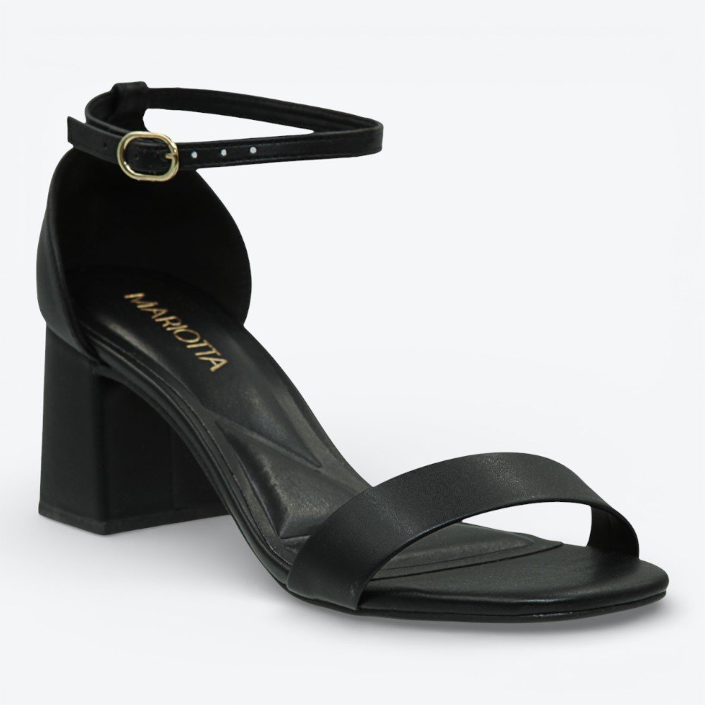 Sandália Mariotta Salto Bloco Feminina 2074608-01 Preto 6