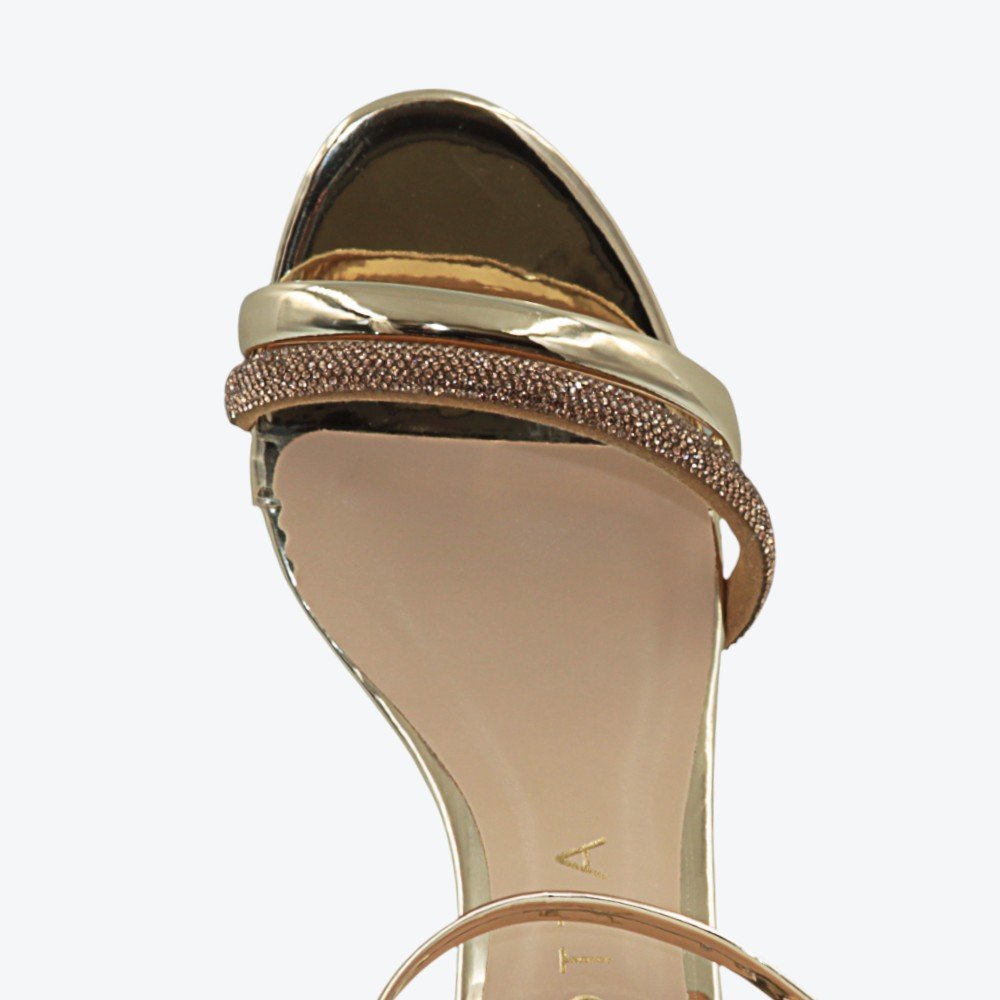 Sandália Mariotta Metalizada Salto Fino Feminina 1352040-01 Dourado 4