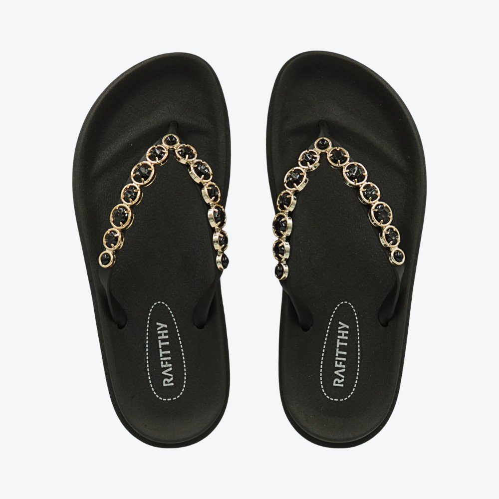 Chinelo Rafitthy Flatform Essenza Feminino 1916103-01 Preto 4