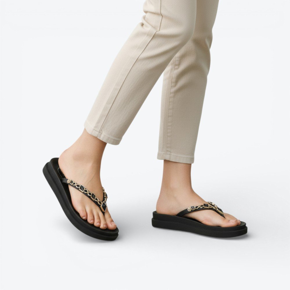 Chinelo Rafitthy Flatform Prisma Feminino 1916102-01 Preto 2