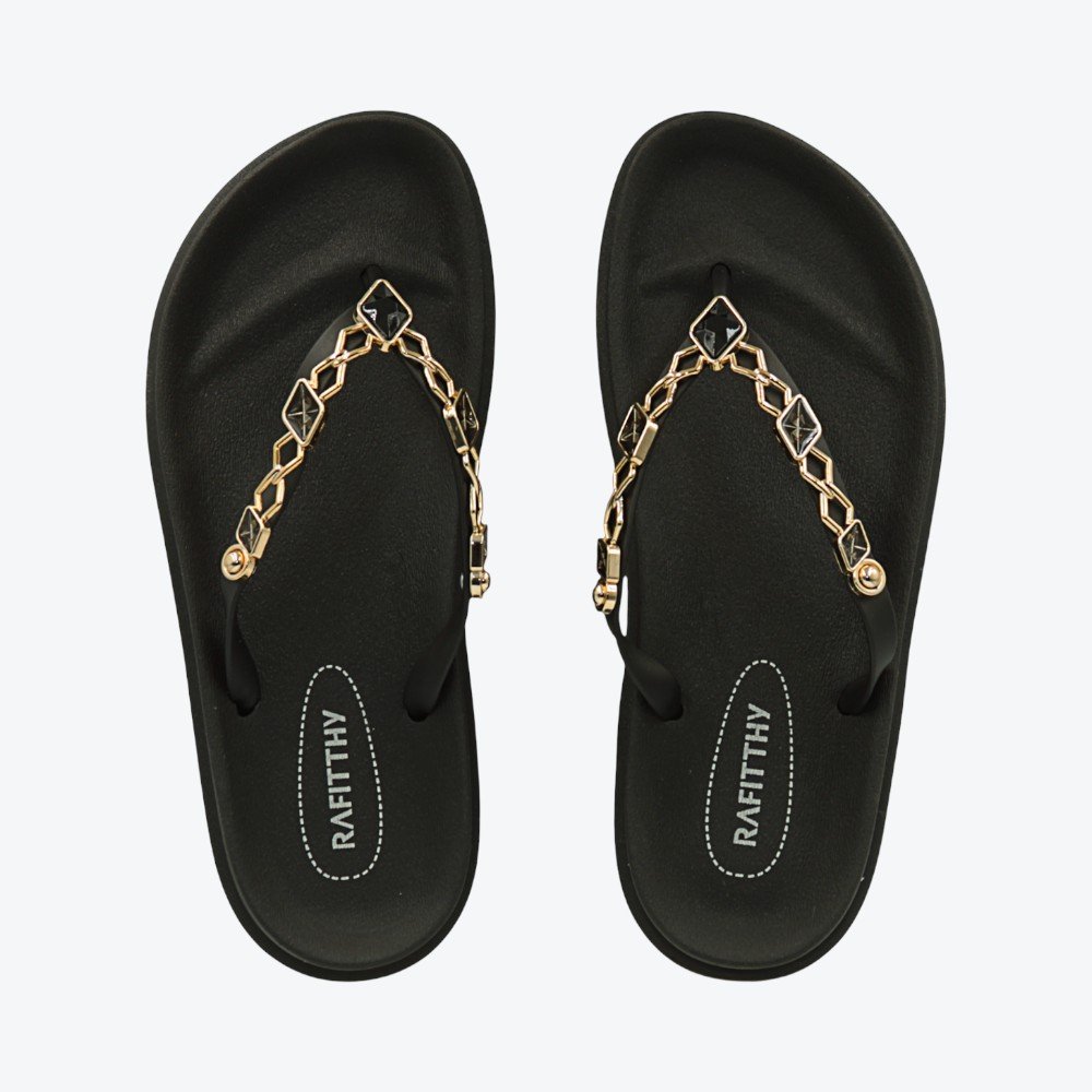 Chinelo Rafitthy Flatform Prisma Feminino 1916102-01 Preto 4