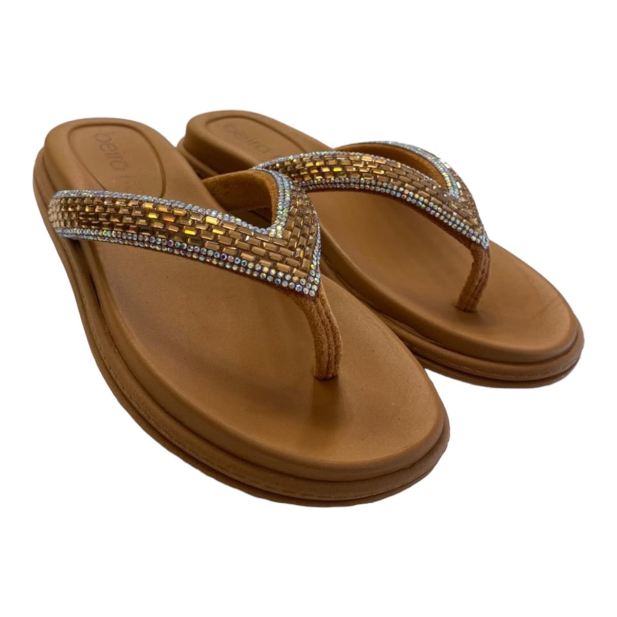 Chinelo Feminino Beira Rio Pedraria 8513.112 Aurora Boreal Marrom 2