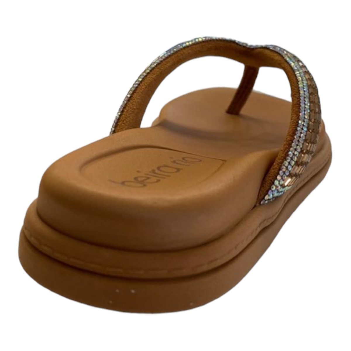 Chinelo Feminino Beira Rio Pedraria 8513.112 Aurora Boreal Marrom 5