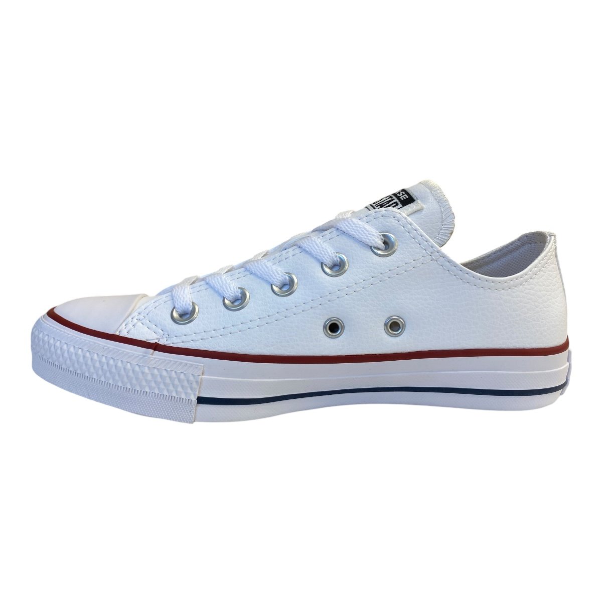 Tenis Unisex All Star Casual Cano Baixo Em Couro Ct04500001 Branco Branco 4
