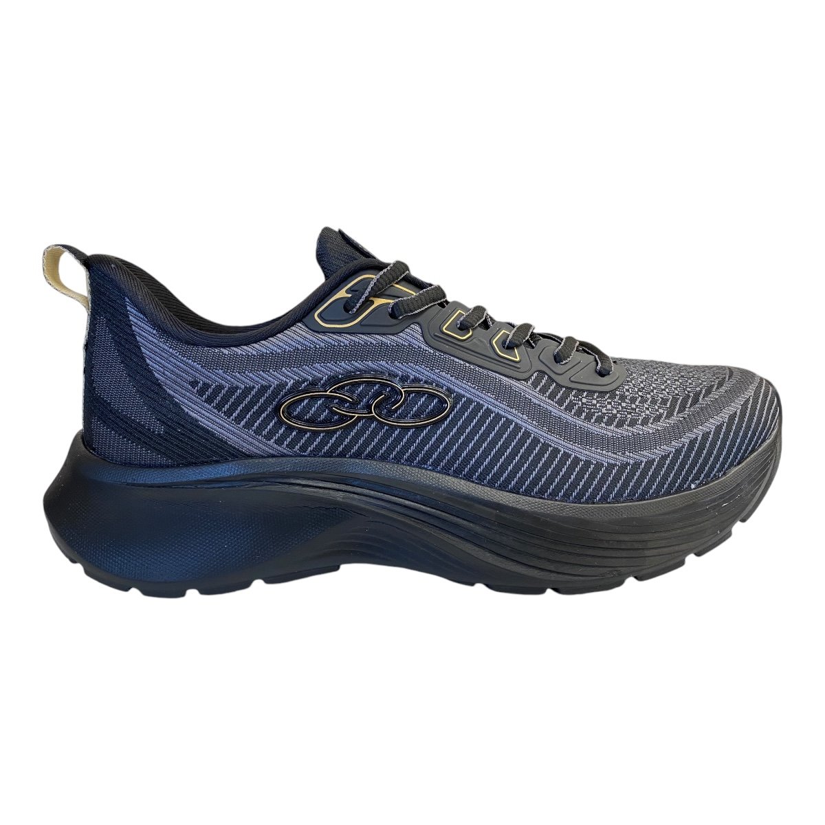 Tenis Masculino Olympikus Conforto Esporte Academia Caminhada Conex Preto Preto 1