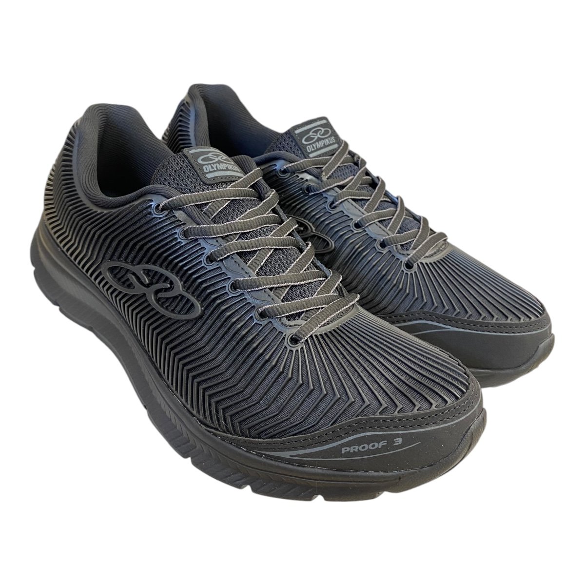 Tenis Masculino Olympikus Esporte Academia Caminhada Proof 3 Preto Preto 2