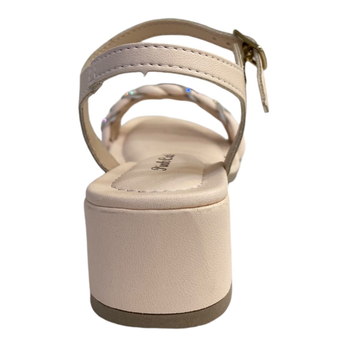 Sandalia Infantil Menina Pink Cats Sintético Brilho Furtacor V4492 Nude Bege 5