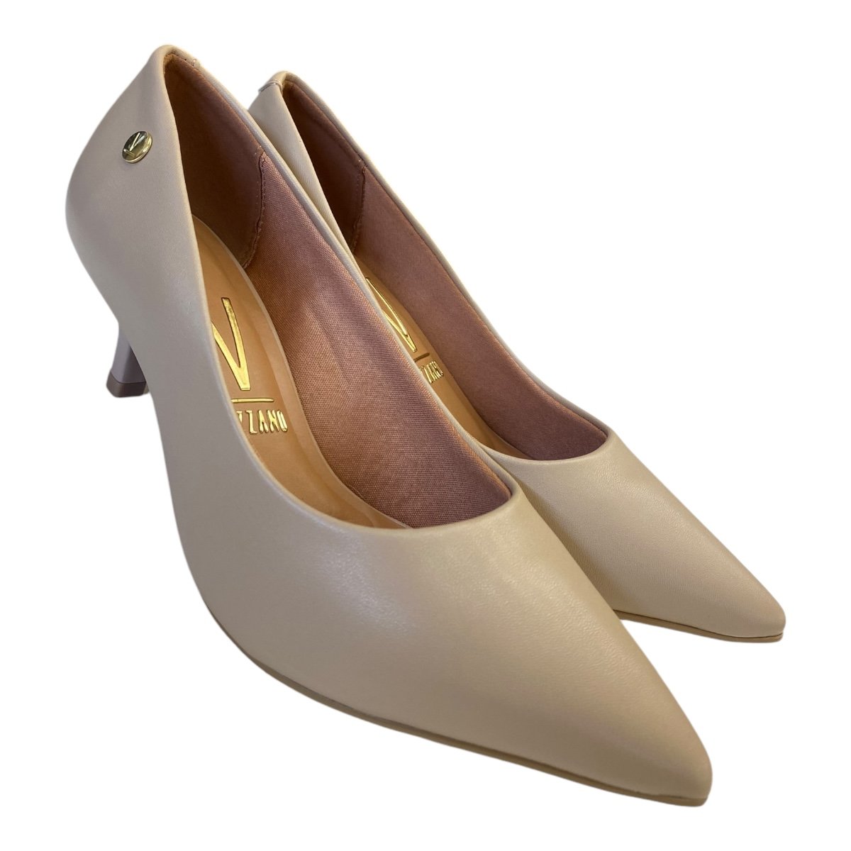 Sapato Scarpin Casual Feminino Vizzano Pelica 1122.828 Bege Bege 2