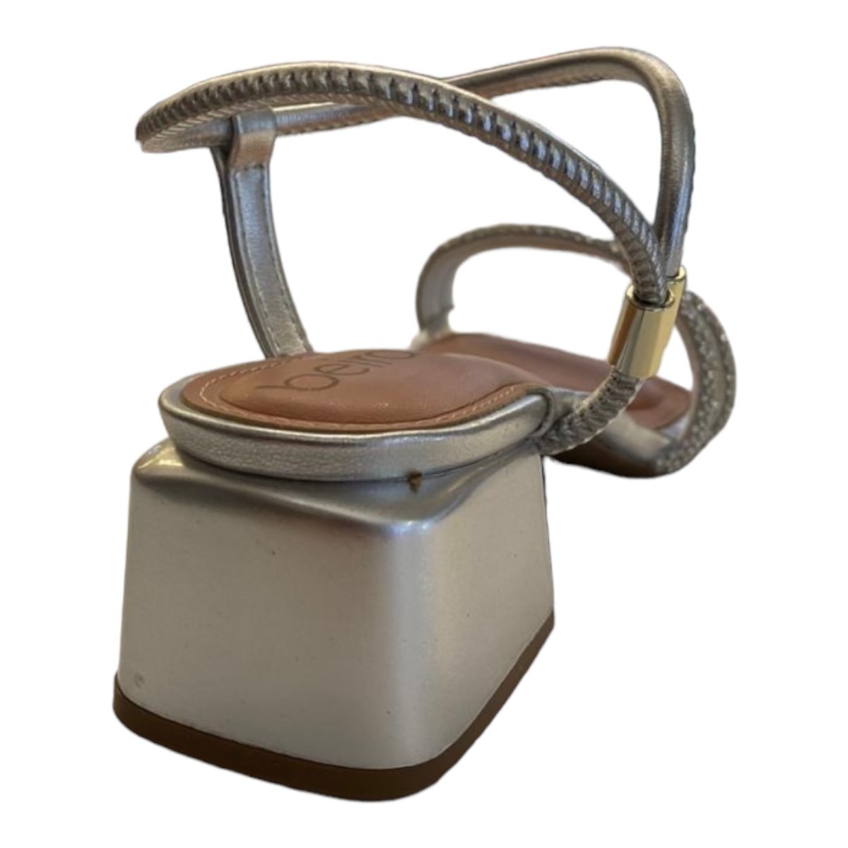 Sandalia Beira Rio Metalizada Feminina 8423.328 Prata 3