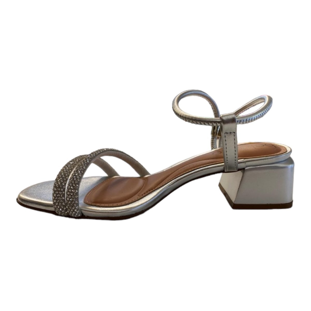 Sandalia Beira Rio Metalizada Feminina 8423.328 Prata 4