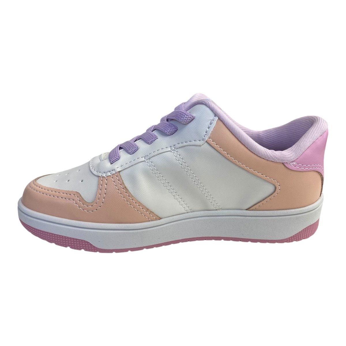 Tenis Infantil Menina Pink Cats Casual Colorido V4741 Branco Branco 4