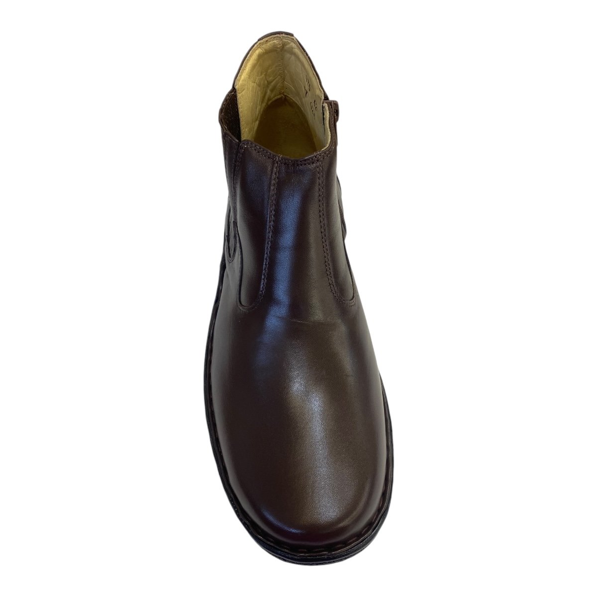 Bota Masculino Decoflex Conforto Com Elástico E Couro De Carneiro 175 Marrom Marrom 5