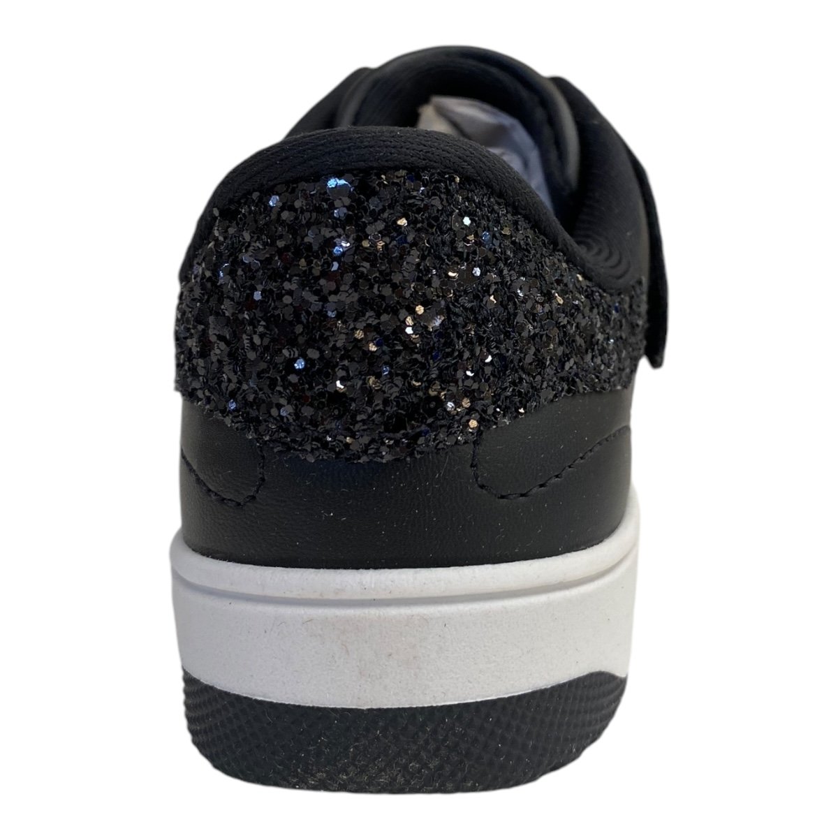 Tenis Infantil Menina Pink Cats Sintético Brilho Calce Fácil V4742 Preto Preto 4