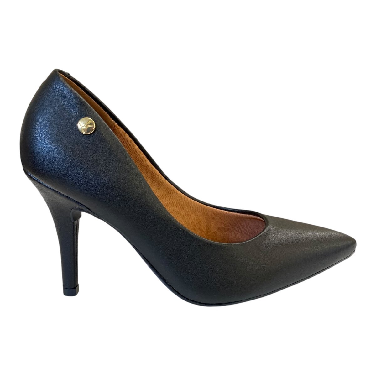 Sapato Scarpin Casual Feminino Vizzano Pelica 1184.1101 Preto Preto 1