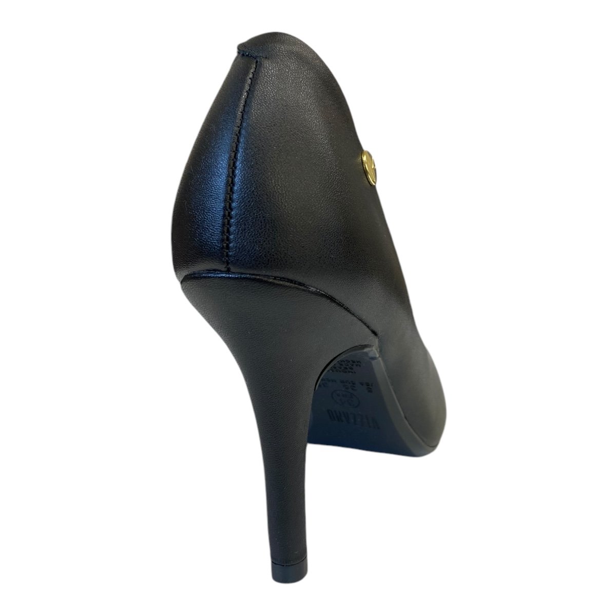 Sapato Scarpin Casual Feminino Vizzano Pelica 1184.1101 Preto Preto 4