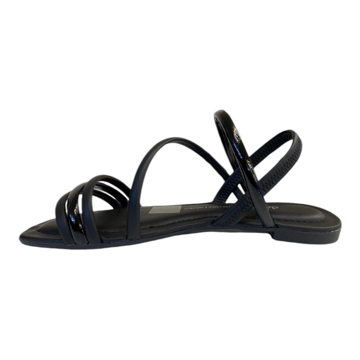 Rasteira Feminino Dakota Metalizada Calce Fácil Y8481  Preto 3