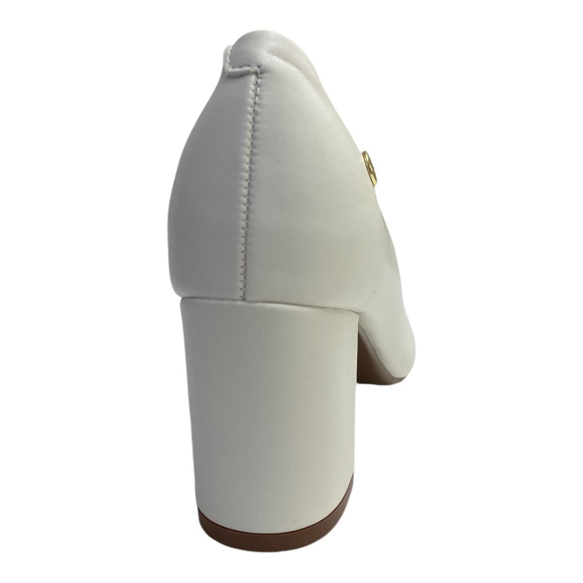 Scarpin Feminino Vizzano Sintético Conforto Salto 7Cm 1290.500 marfim Branco 4
