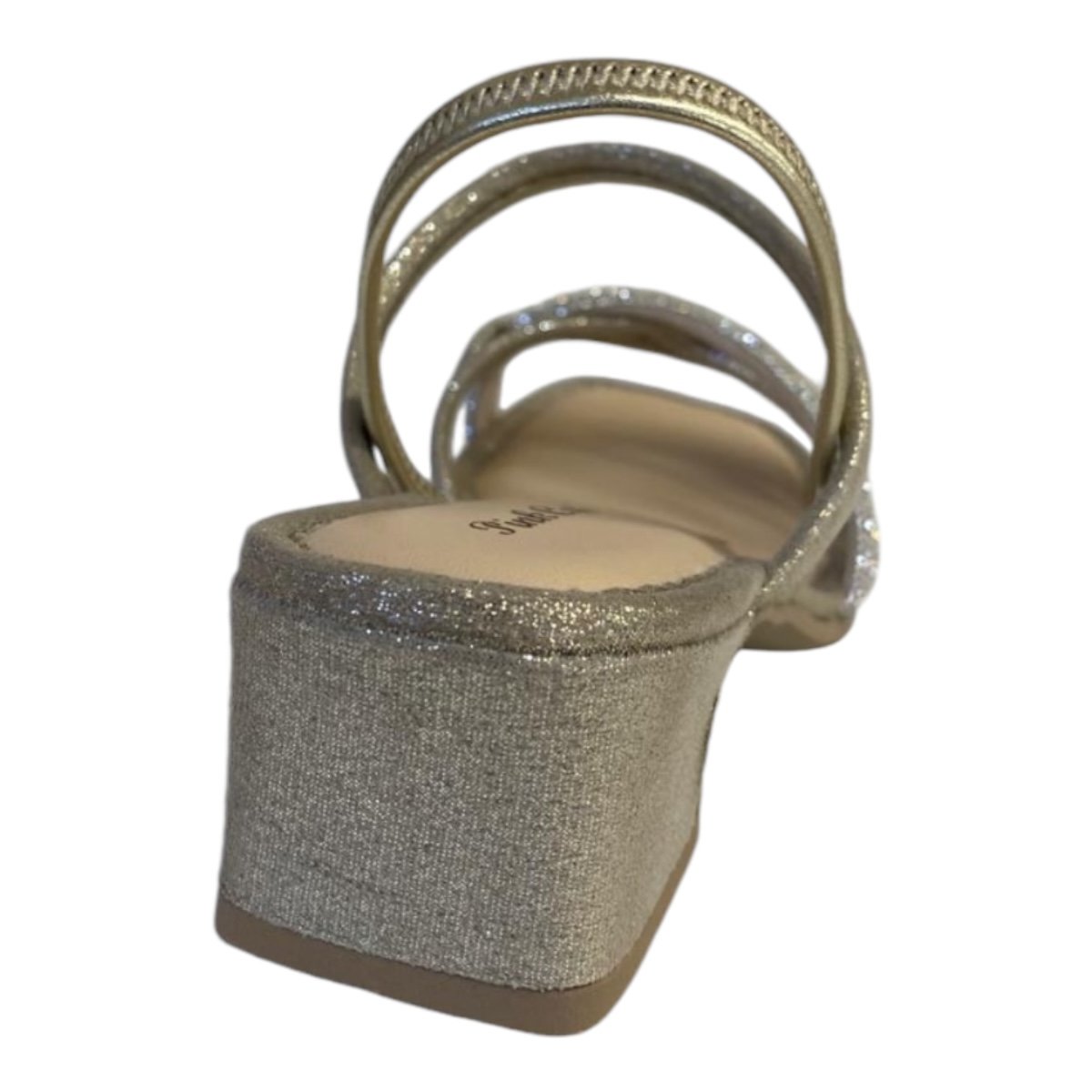 Sandalia Infantil Menina Pink Cats Salto Metalizada Calce Fácil V4603 Dourado Prata 4