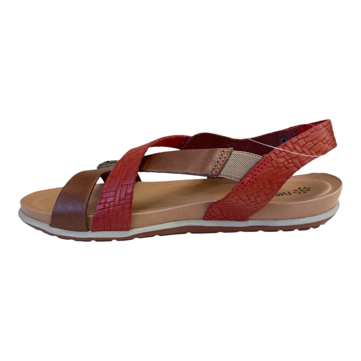 Sandalia Feminino New Face Conforto Fivelas Em Couro 36787 Marron Marrom 4